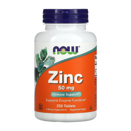 Now Zinc Gluconate 50mg 250 tabl.