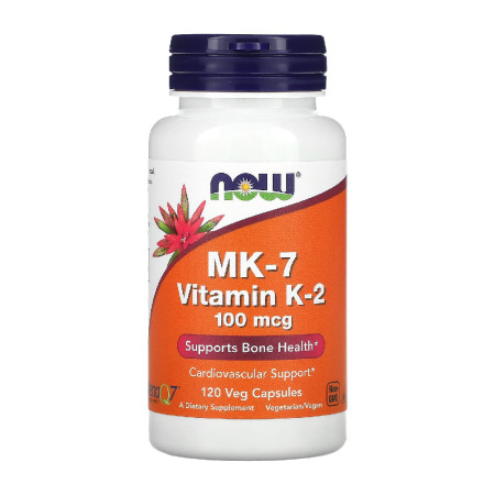 Now Vitamin K-2 MK7 100mcg 120 vege kaps.