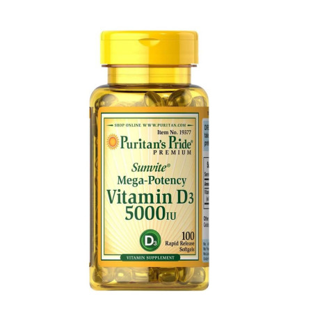 Puritan's Pride Vit. D3 5000 IU 100 softgels