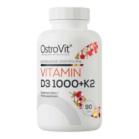 OstroVit Witamina D3 1000 IU + K2 90 tabl.