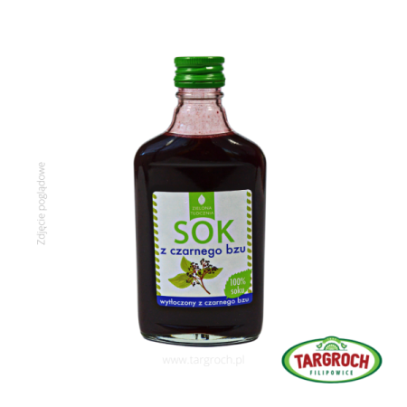 Zielona Tłocznia Sok Czarny Bez 100% 200 Ml