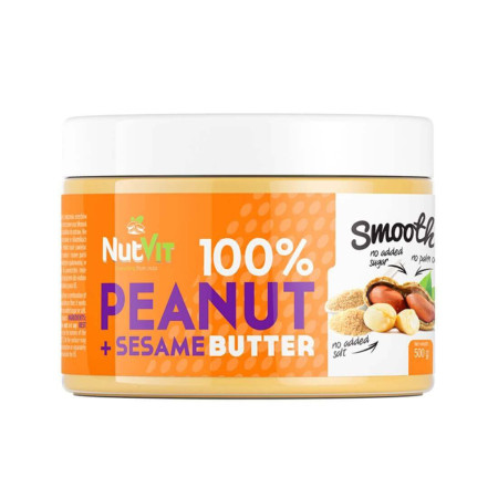 Nutvit 100% Peanut + Sesame Butter 500g