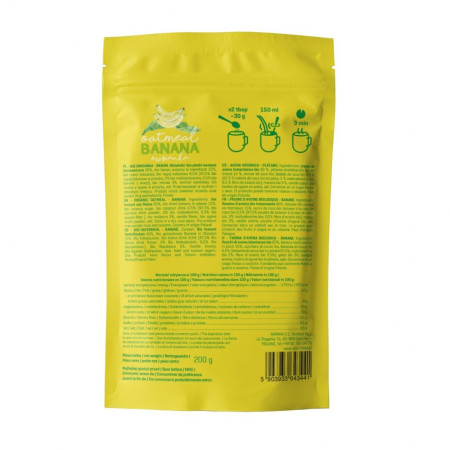 Diet Food Diet-Food BIO OWSIANKA BANAN Z PROBIOTYKIEM 200 g