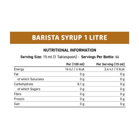 Applied Nutrition Fit Cuisine Barista Syrup 1000ml