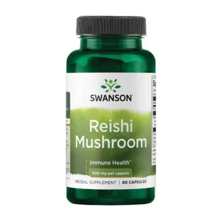 Swanson Reishi Mushroom 600mg 60 kaps.