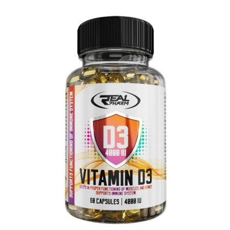 Real Pharm Vitamin D3 5000IU kaps.