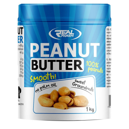 Real Pharm Peanut Butter Smooth 1000 g