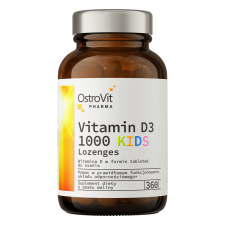 OstroVit Pharma Witamina D3 1000 mg do ssania dla