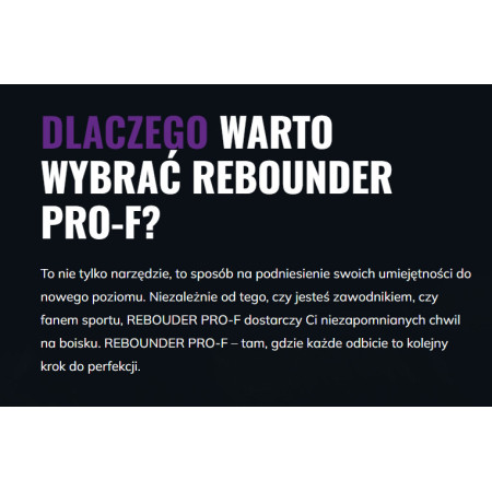 PRO-F Rebounder piłkarski