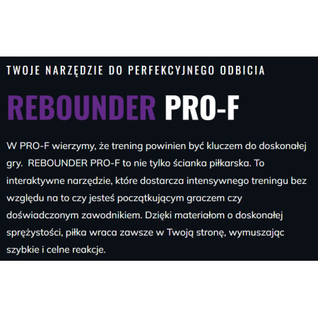 PRO-F Rebounder piłkarski