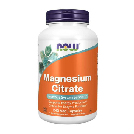 Now Magnesium Citrate 240 vege kaps.