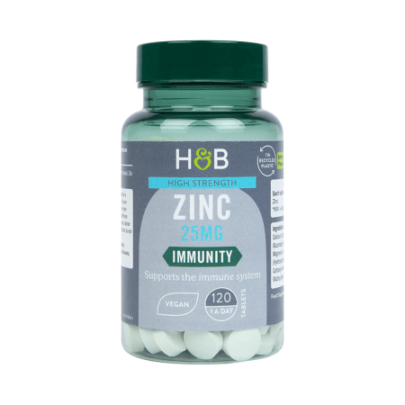 Holland & Barrett High Strength Zinc 25mg 120 tabl.