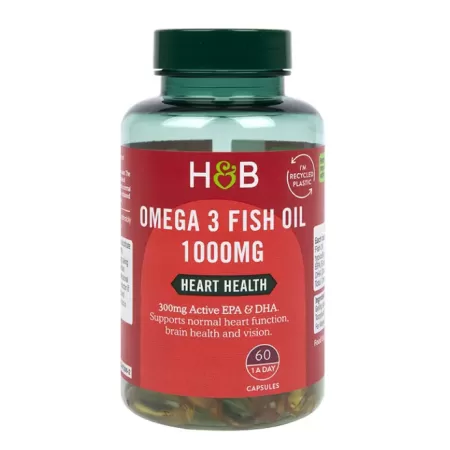 Holland & Barrett Omega 3 Fish Oil 1000mg 60 softgels