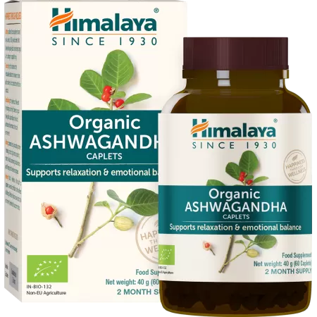 Himalaya Organic Ashwagandha 60 caps.