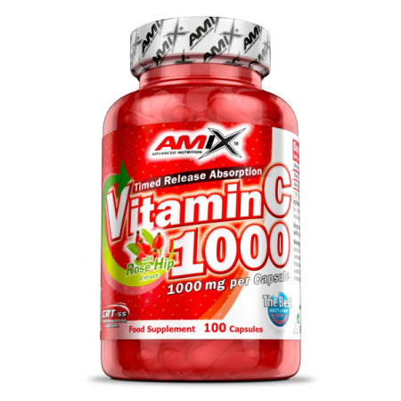 Amix vitamin c + rose hip 100 kaps.