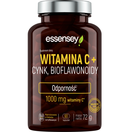 Essensey Witamina C + Cynk, Bioflawonoidy 90 caps.