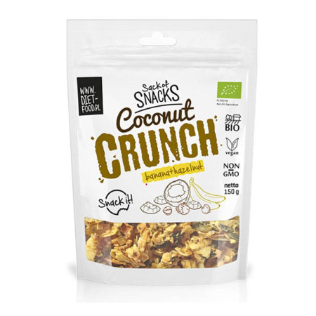 Diet Food Bio coconut crunch banan+ orzechy laskowe 150g