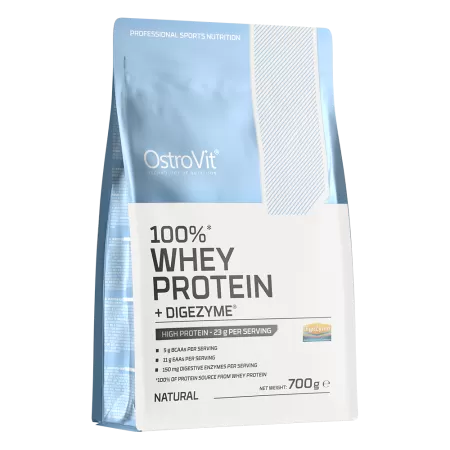 OstroVit 100% Whey Protein + Digezyme 700g Naturalny | OSA SPORT |