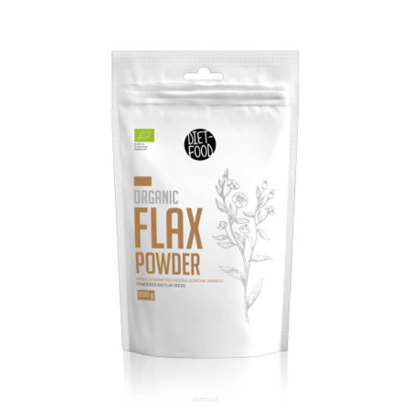 Diet Food Bio flax siemię lniane mielone odtłuszczone 200g