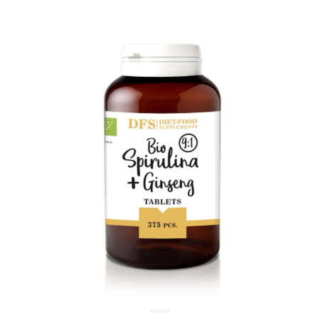 Diet Food Bio Spirulina + Żeń-Szeń 375 tabl.