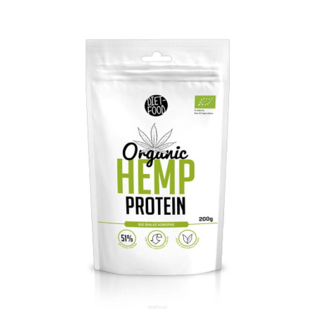 Diet Food Bio hemp protein - białko konopne 200g