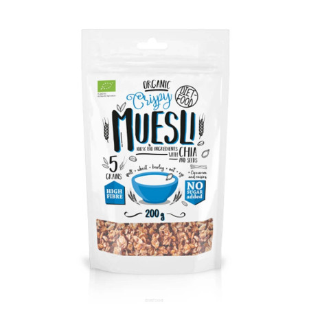 Diet Food Bio muesli crunch z chia (pieczone) 200g