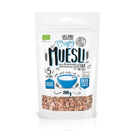 Diet Food Bio muesli crunch z chia (pieczone) 200g