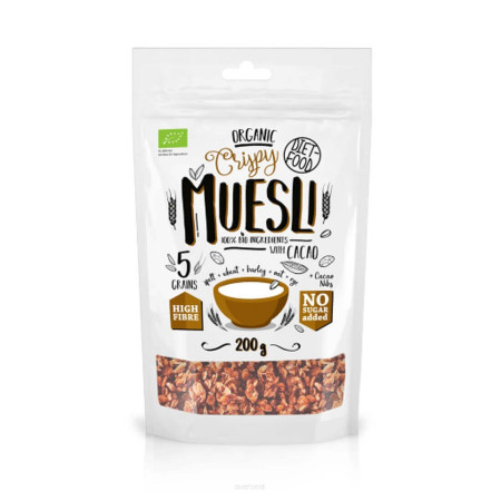 Diet Food Bio muesli crunch z kakao (pieczone) 200g