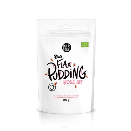 Diet Food Bio flax pudding z dziką różą 200g