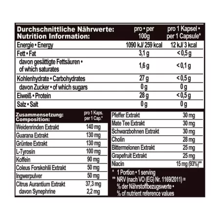 IronMaxx Hellfire Fatburner 150 kaps.