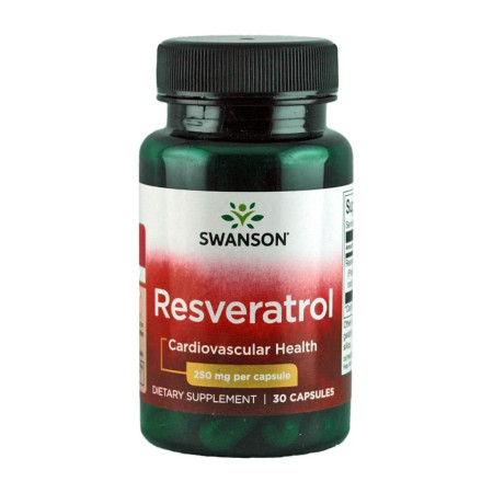 Swanson Resveratrol 250mg 30 kaps.