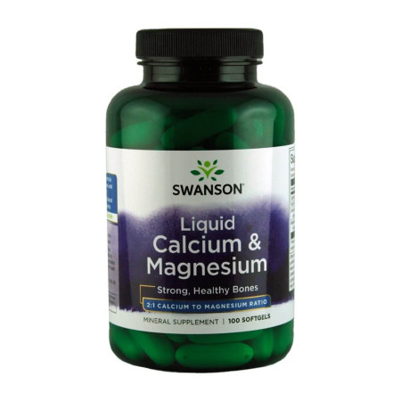 Swanson Liquid Calcium & Magnesium 100 softgels