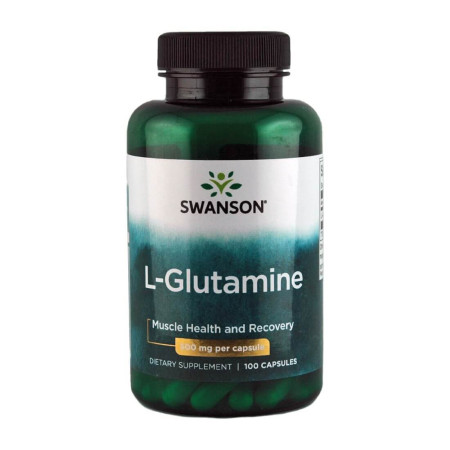 Swanson L-Glutamine 500mg 100 kaps.