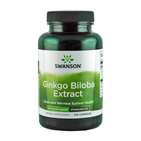 Swanson Ginkgo Biloba Extract 60mg 240 kaps.