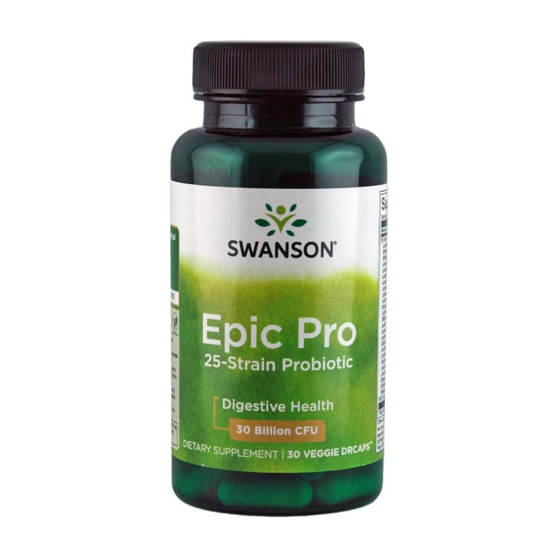 Swanson Saccharomyces Boulardii 5 Billion Cfu 30 Veggie DrCapsules 