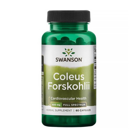 Swanson Coleus Forskohlii 400mg 60 kaps.