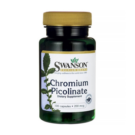 Swanson Chromium Picolinate 200mcg 100 kaps.