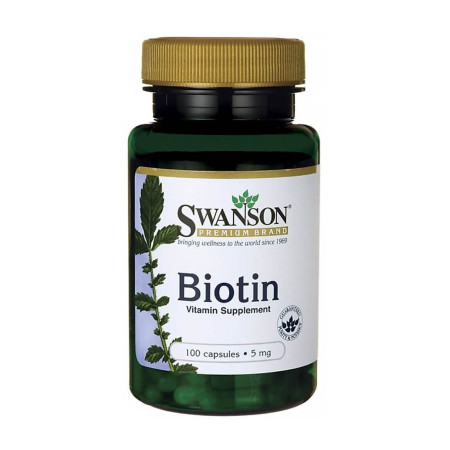 Swanson Biotin 5000mcg 100 kaps.