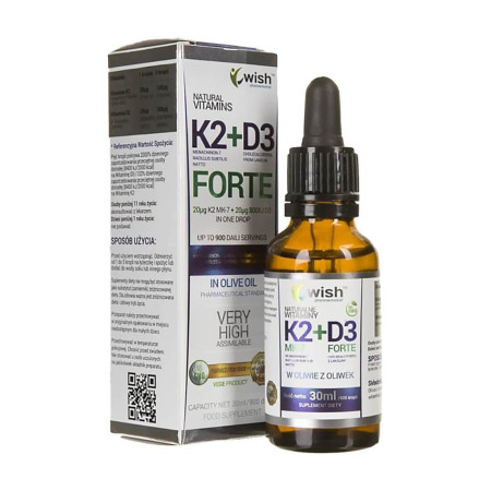 Wish Vitamin K2 MK7 + D3 Forte 30ml