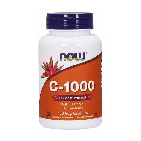 Now Vitamin C-1000 with 100mg Bioflavonoids 100 kaps.