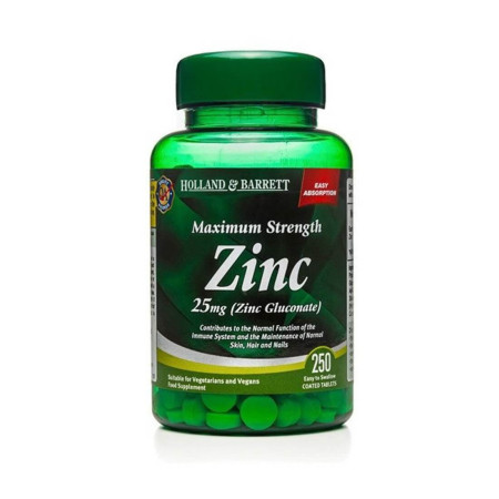 Holland & Barrett Cynk 25 mg 250 tabl.