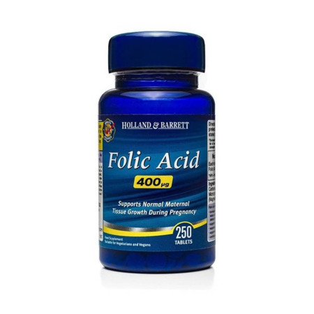 Holland & Barrett Kwas Foliowy 400 ug 250 tabl.