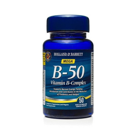 Holland & Barrett Mega B-50 Witamina B Complex 50 kapl.