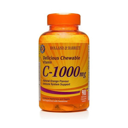 Holland & Barrett Witamina C 1000 mg z Dziką Różą 90 tabl. do Żucia