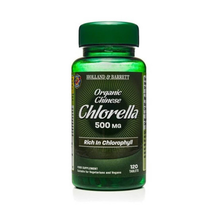 Holland & Barrett Chlorella Chińska 500 mg 120 tabl.