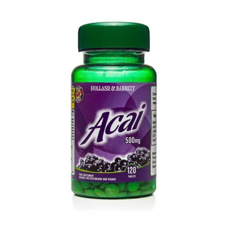 Holland & Barrett Jagody Acai 500 mg 120 tabl.