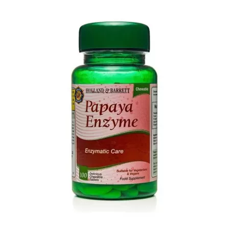 Holland & Barrett Papaina 100 tabl. do Żucia