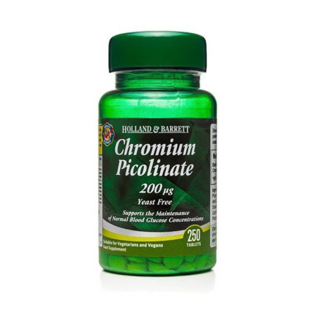 Holland & Barrett 200 ug Pikolinian Chromu 250 tabl.