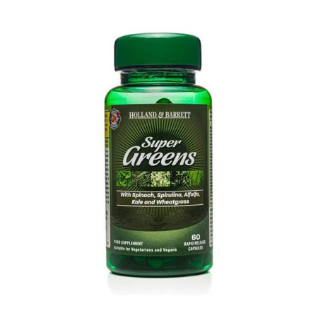 Holland & Barrett Super Greens 500 mg 60 kaps.