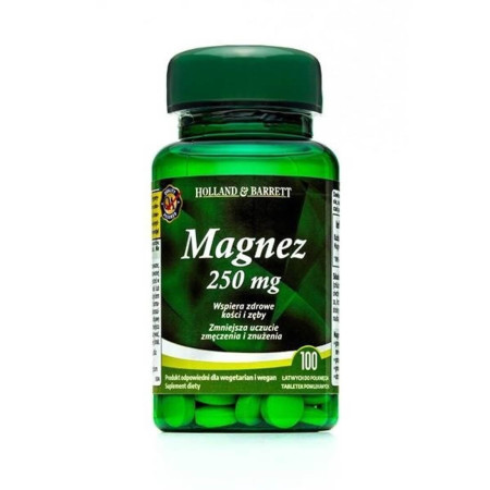 Holland & Barrett Magnez 250mg 100 tabl.